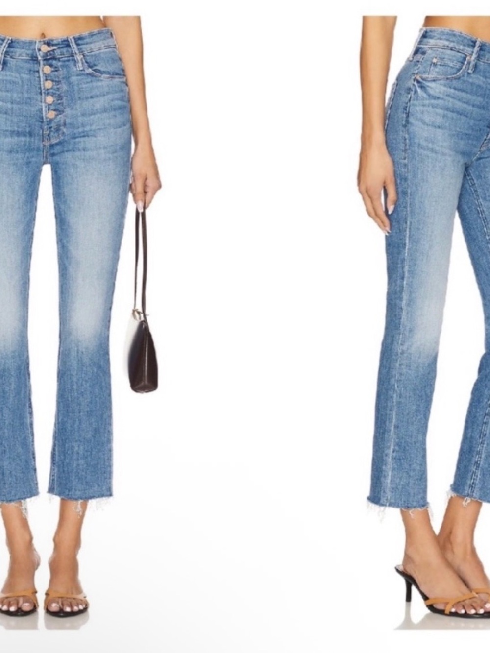 MOTHER jeans The Pixie Dazzler Ankle Fray - Beginners Luck